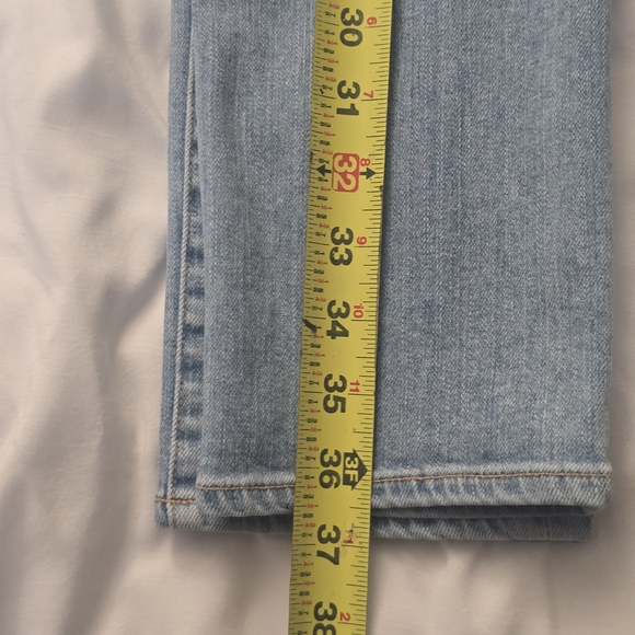 PAIGE Light Blue Ripped Skyline Ankle Peg Jeans - Picture 12 of 12